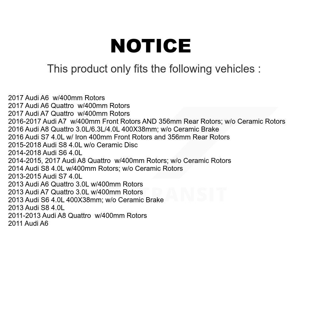 Brake Pads Wear Sensor (2 Pack) Front For Audi A8 Quattro A6 A7 S6 S7 S8