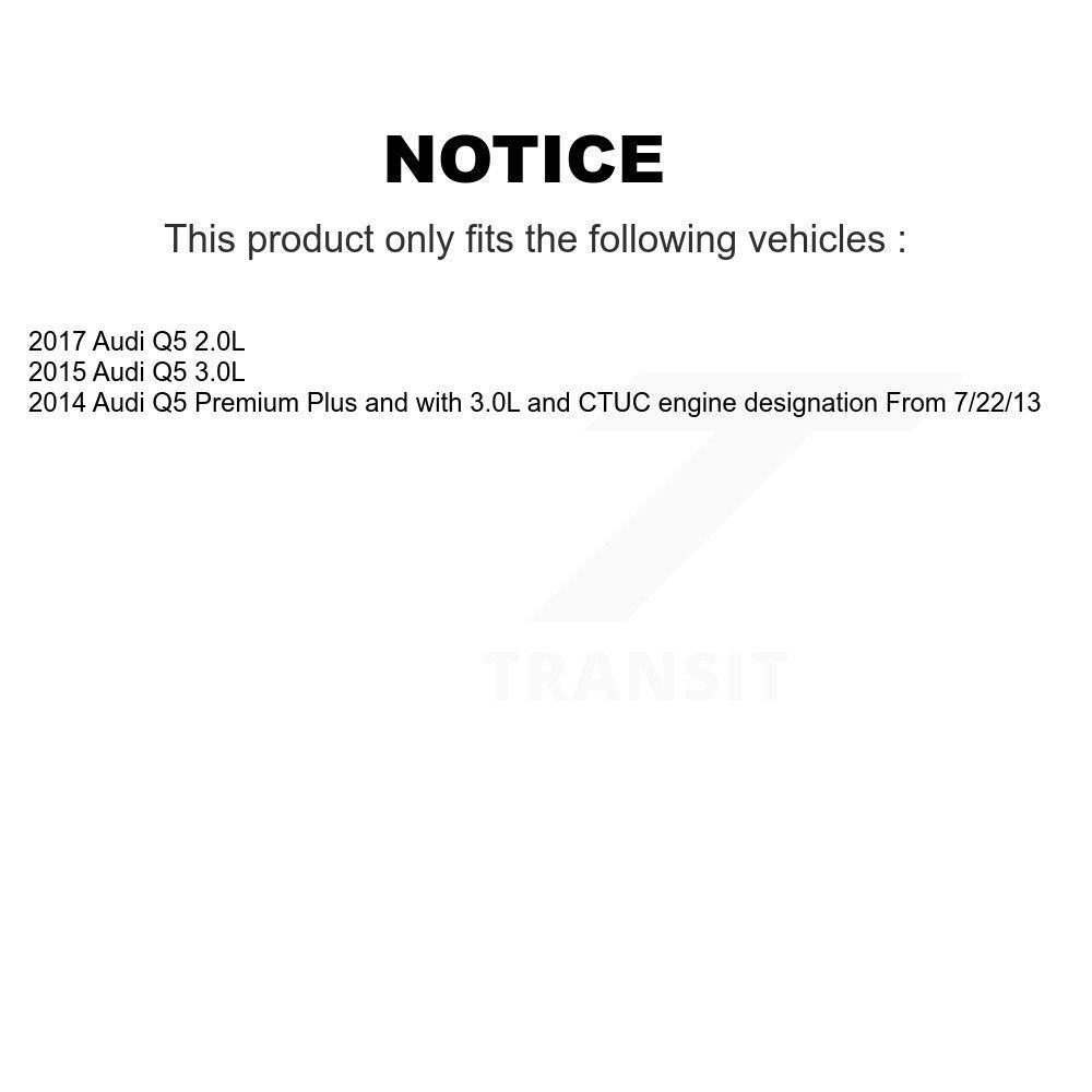 Brake Pads Wear Sensor (2 Pack) Front For Audi Q5