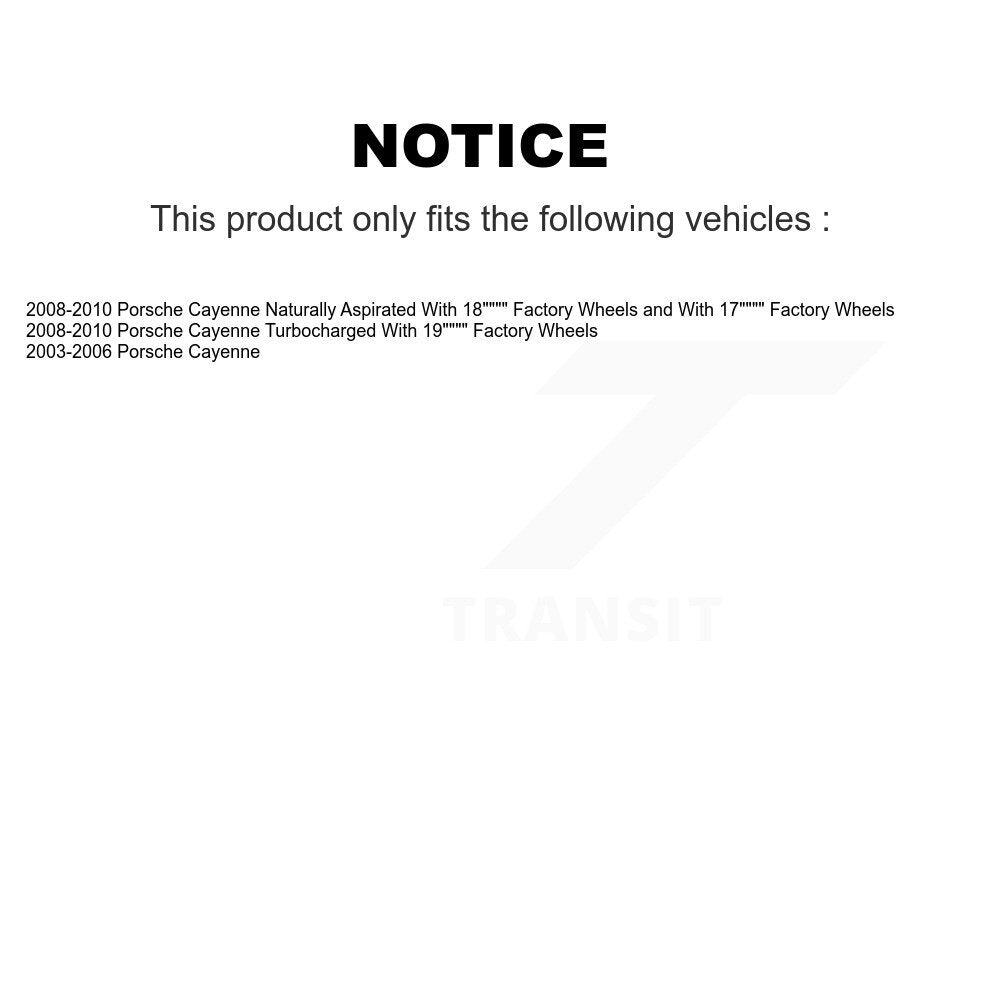 Brake Pads Wear Sensor (2 Pack) Front For Porsche Cayenne