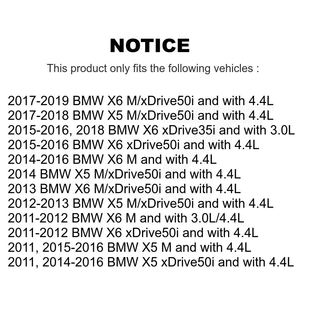 Brake Pads Wear Sensor (2 Pack) Front For BMW X5 X6