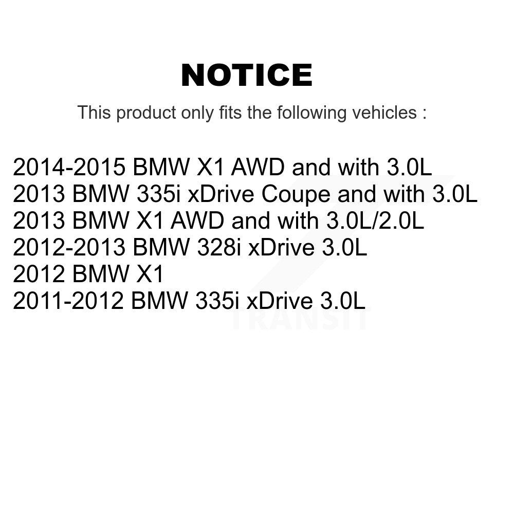 Brake Pads Wear Sensor (2 Pack) Front For BMW X1 328i xDrive 335i