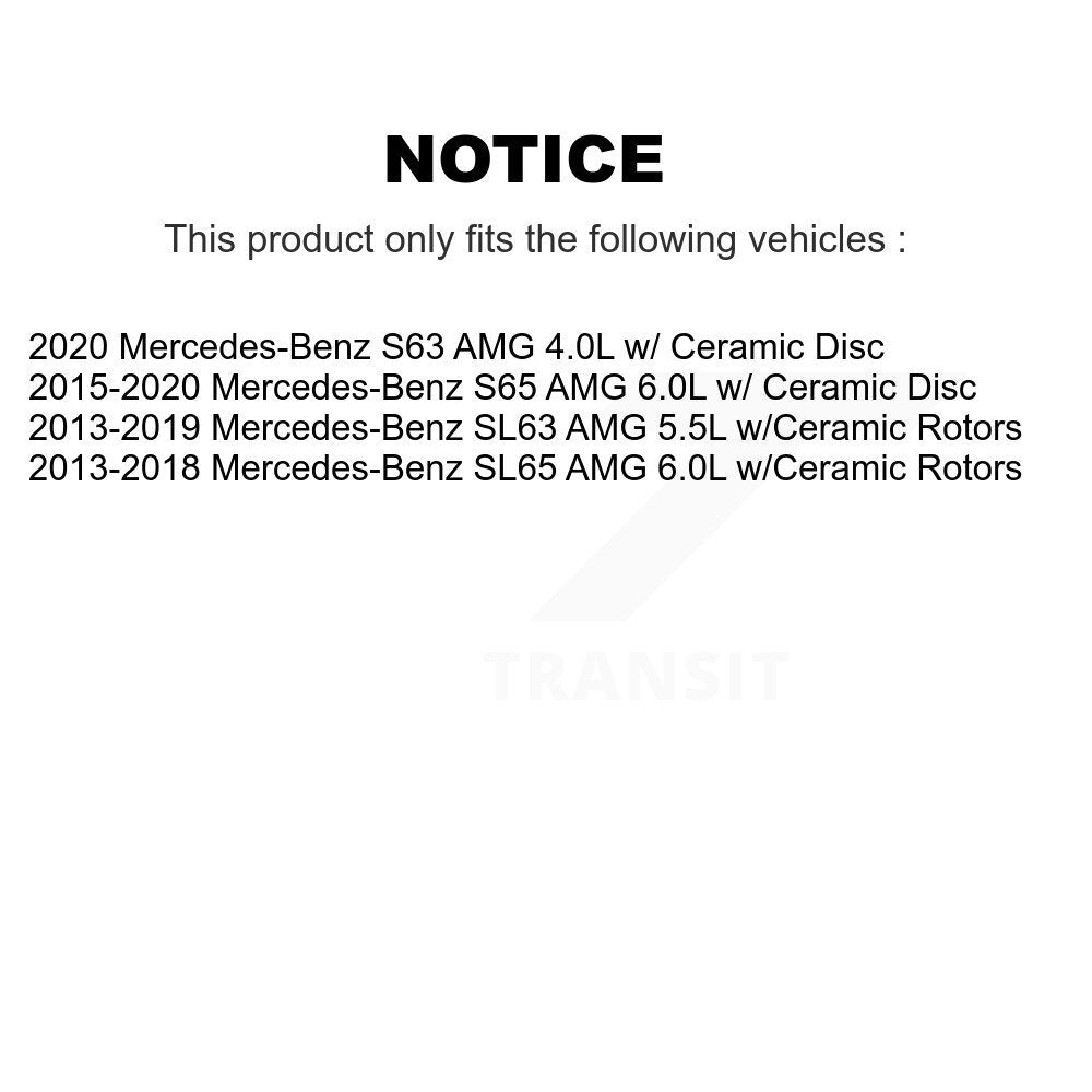 Brake Pads Wear Sensor (2 Pack) Front For Mercedes-Benz SL63 AMG S65 S63 SL65