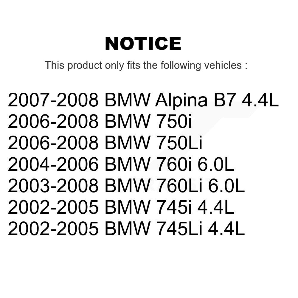Brake Pads Wear Sensor (2 Pack) Front For BMW 750i 750Li 745i 745Li 760Li Alpina