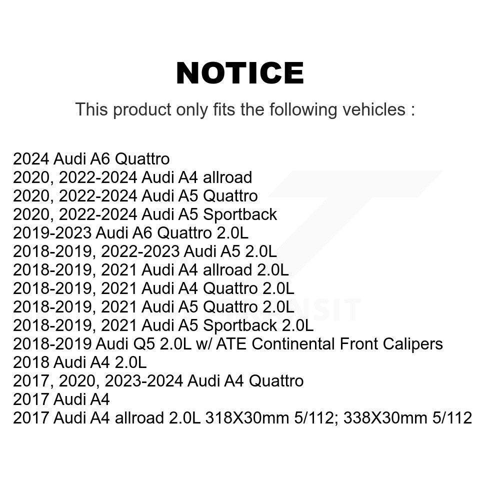 Brake Pads Wear Sensor (2 Pack) Front For Audi Q5 A4 Quattro A5 Sportback A6