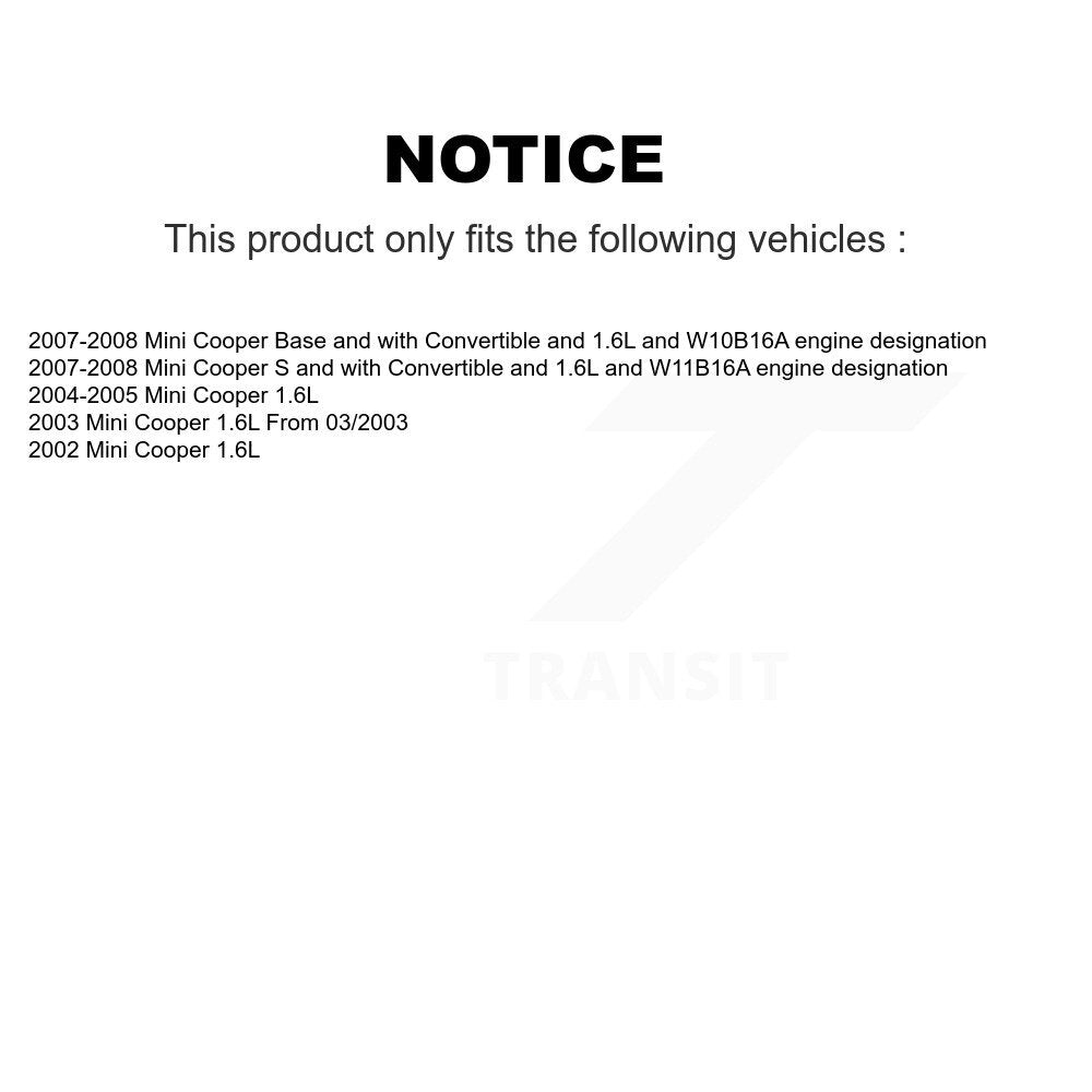 Brake Pads Wear Sensor (4 Pack) Front Rear For Mini Cooper