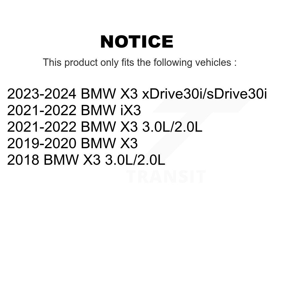 Brake Pads Wear Sensor (4 Pack) Front Rear For BMW X3 iX3