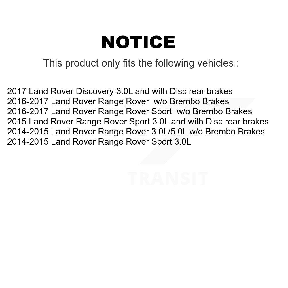 Brake Pads Wear Sensor (4 Pack) Front Rear For Land Rover Range Sport Discovery