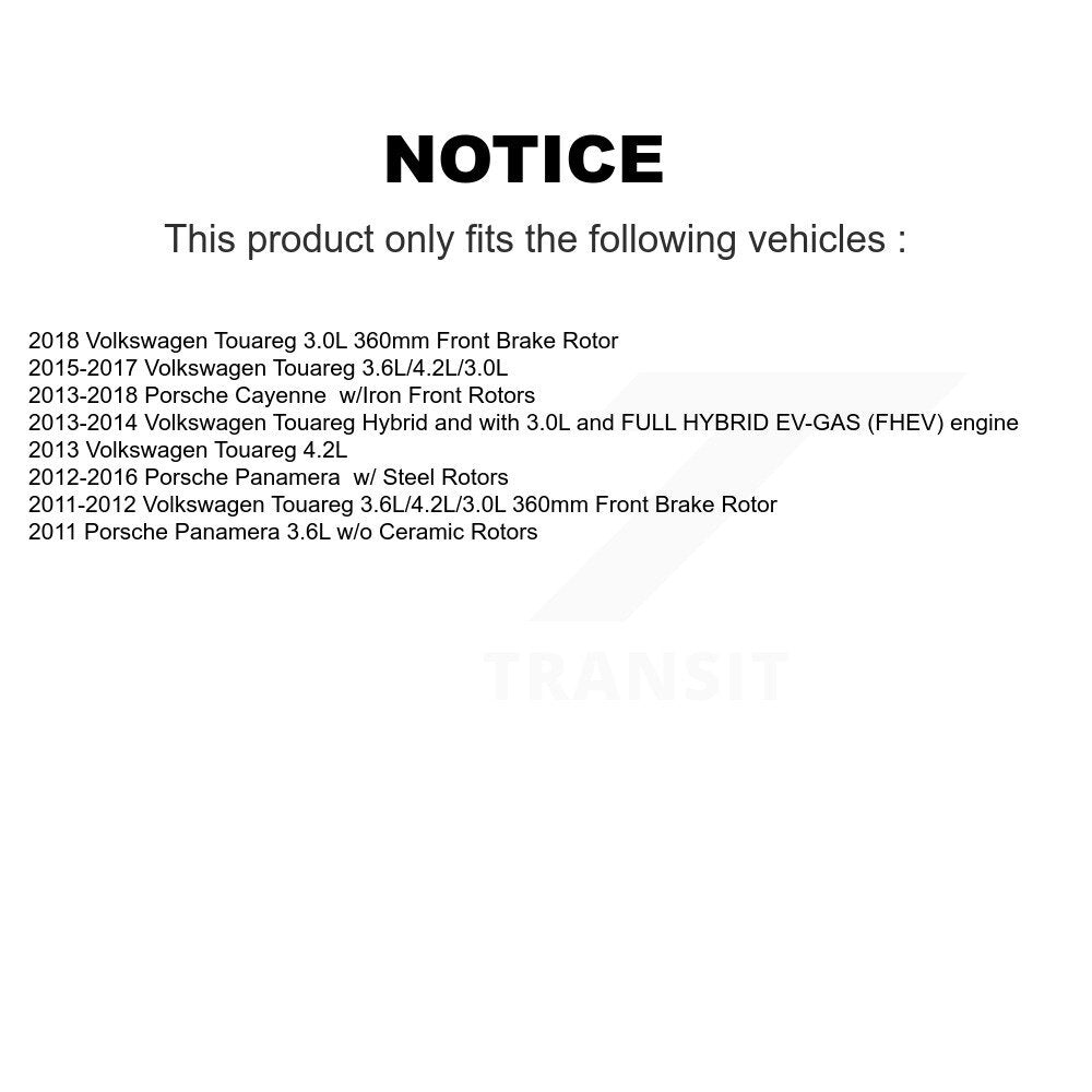 Brake Pads Wear Sensor (4 Pack) Front Rear For Volkswagen Touareg Porsche