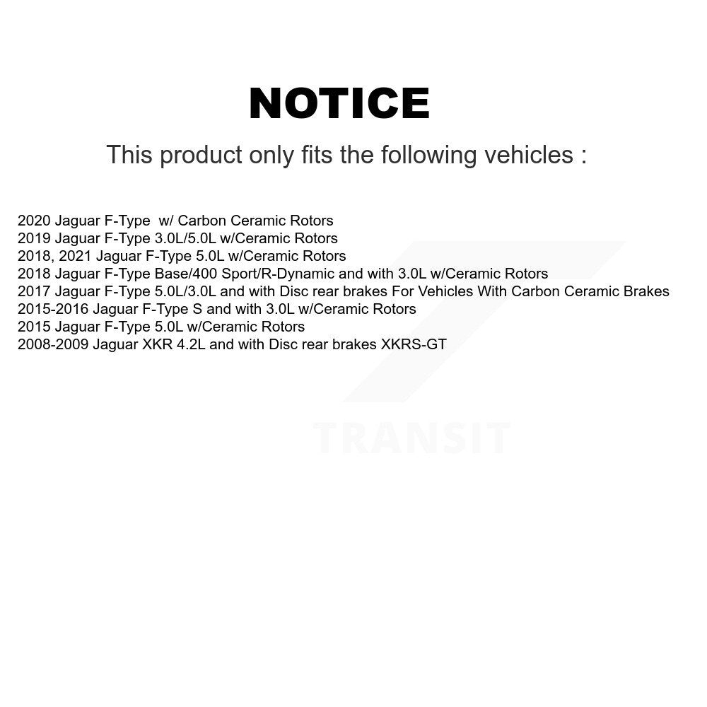 Brake Pads Wear Sensor (4 Pack) Front Rear For Jaguar F-Type XKR