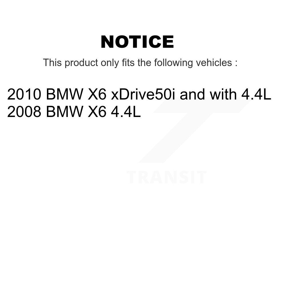 Brake Pads Wear Sensor (4 Pack) Front Rear For BMW X6