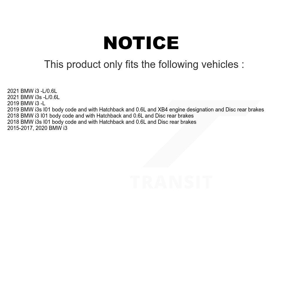 Brake Pads Wear Sensor (4 Pack) Front Rear For BMW i3 i3s