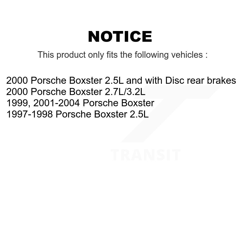 Brake Pads Wear Sensor (4 Pack) Front Rear For Porsche Boxster
