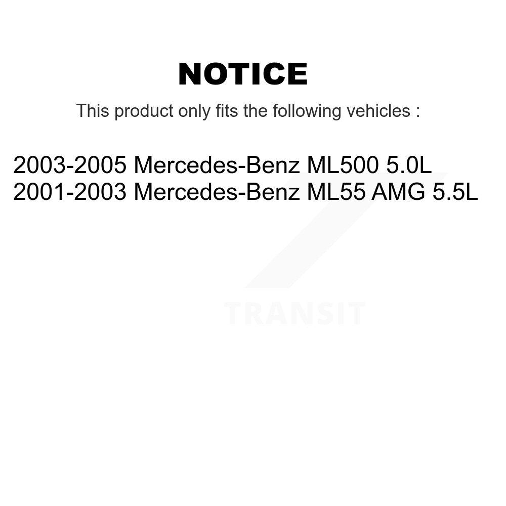 Brake Pads Wear Sensor (4 Pack) Front Rear For Mercedes-Benz ML500 ML55 AMG