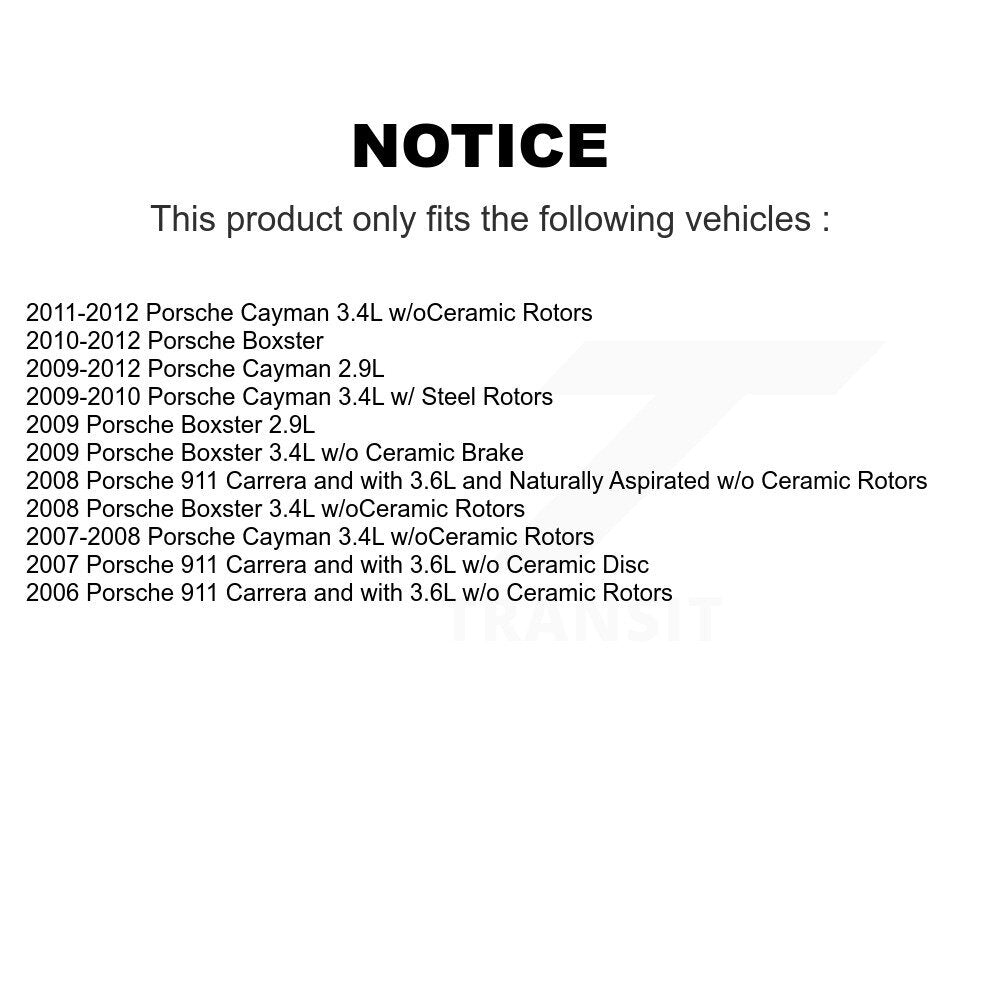 Brake Pads Wear Sensor (2 Pack) Front For Porsche 911 Cayman Boxster