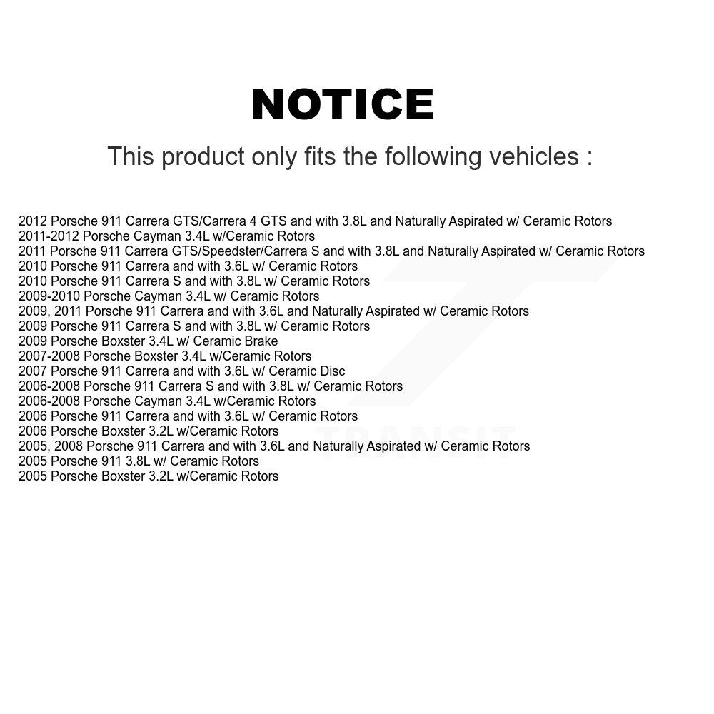Brake Pads Wear Sensor (2 Pack) Front For Porsche 911 Boxster Cayman
