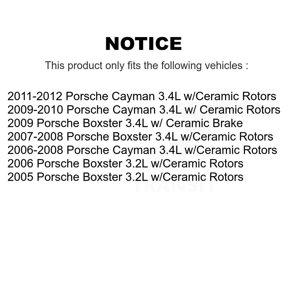 Brake Pads Wear Sensor (2 Pack) Front Rear For Porsche Boxster Cayman