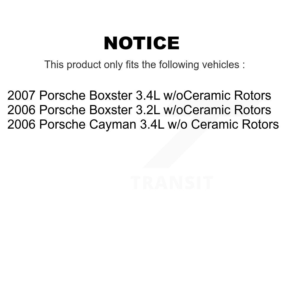Brake Pads Wear Sensor (2 Pack) Front Rear For Porsche Boxster Cayman