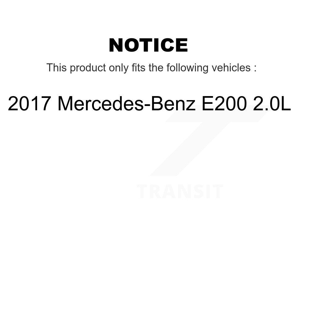 Brake Pads Wear Sensor (4 Pack) Front Rear For 2017 Mercedes-Benz E200 2.0L