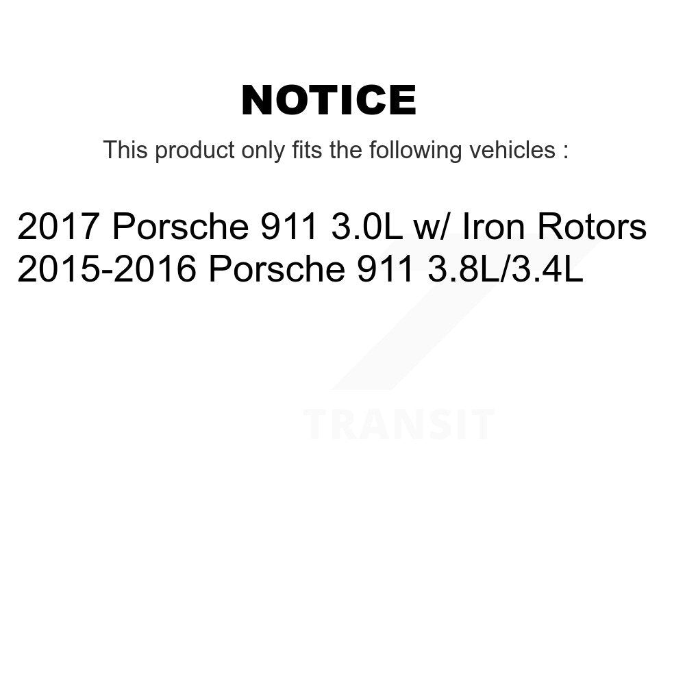 Brake Pads Wear Sensor (4 Pack) Front Rear For Porsche 911