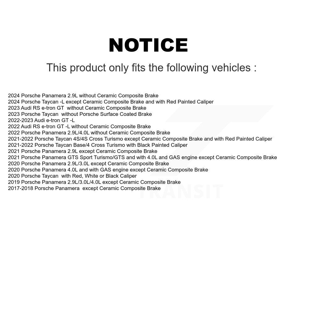 Brake Pads Wear Sensor (4 Pack) Front Rear For Porsche Taycan Panamera Audi GT