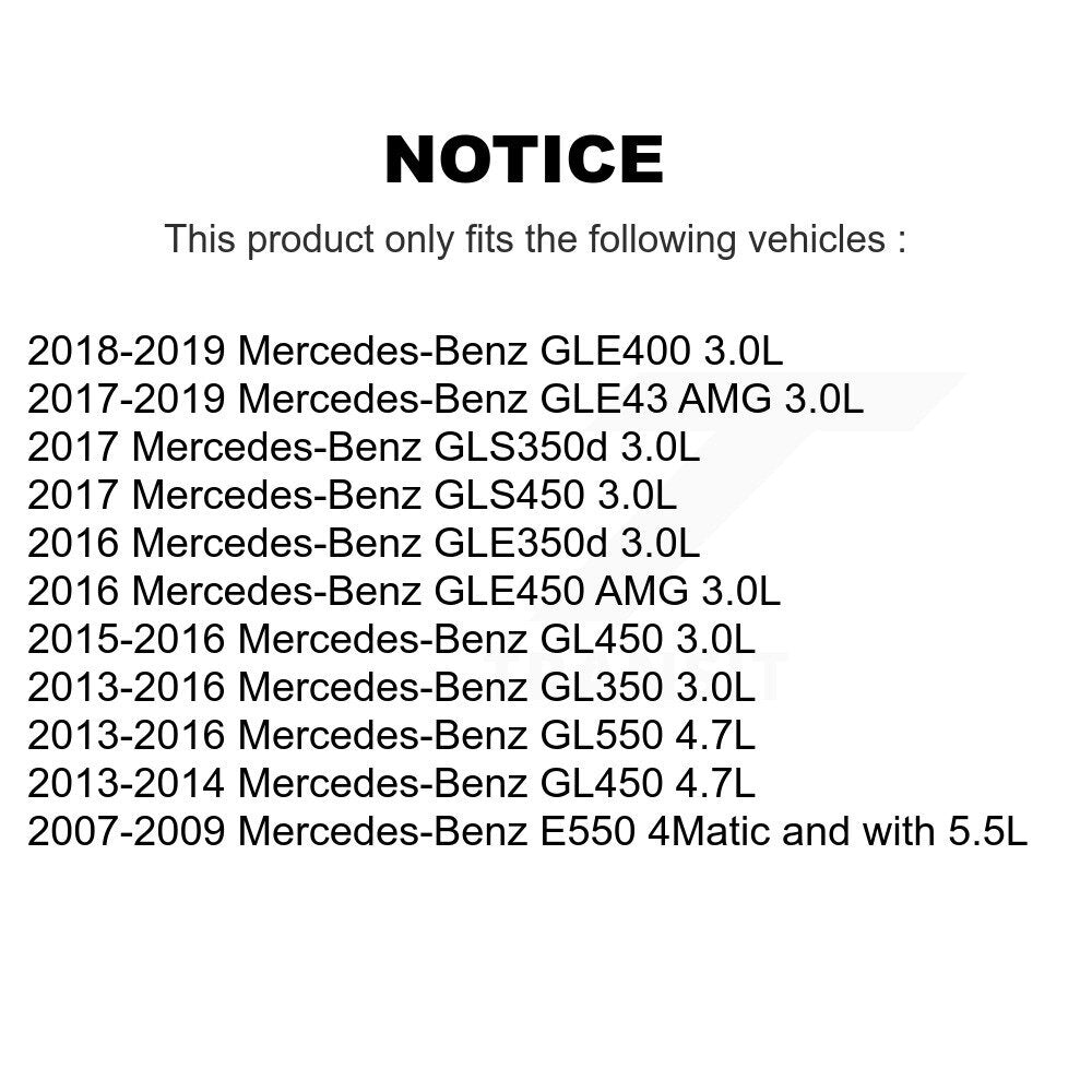 Brake Pads Wear Sensor (4 Pack) Front Rear For Mercedes-Benz GLE400 GL350 GLE43