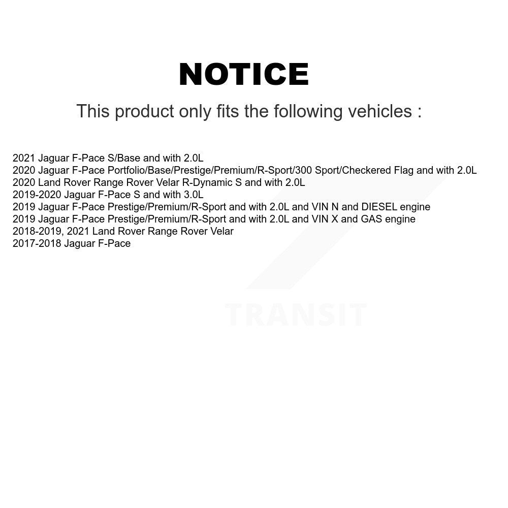 Brake Pads Wear Sensor (4 Pack) Front Rear For Jaguar F-Pace Land Rover Range