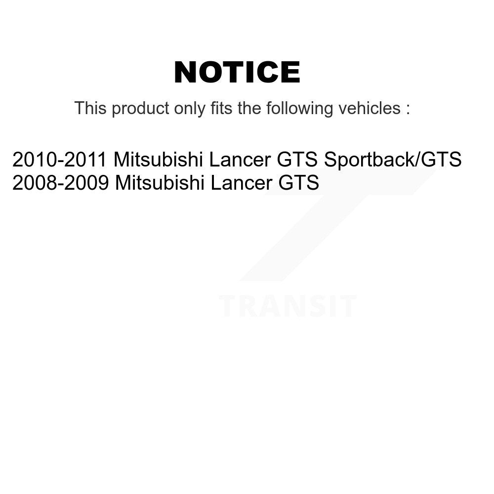 Suspension Strut And Mount Front Kit For Mitsubishi Lancer