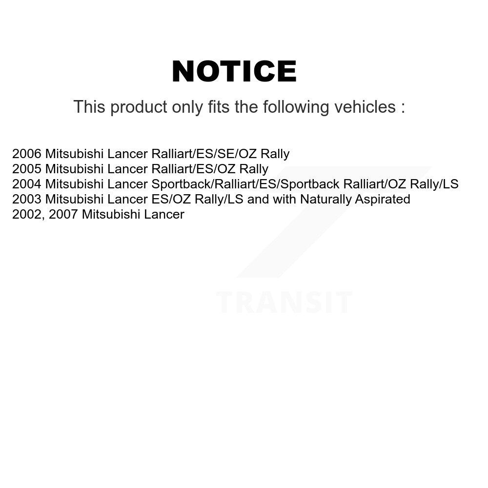 Suspension Strut And Mount Rear Kit For Mitsubishi Lancer