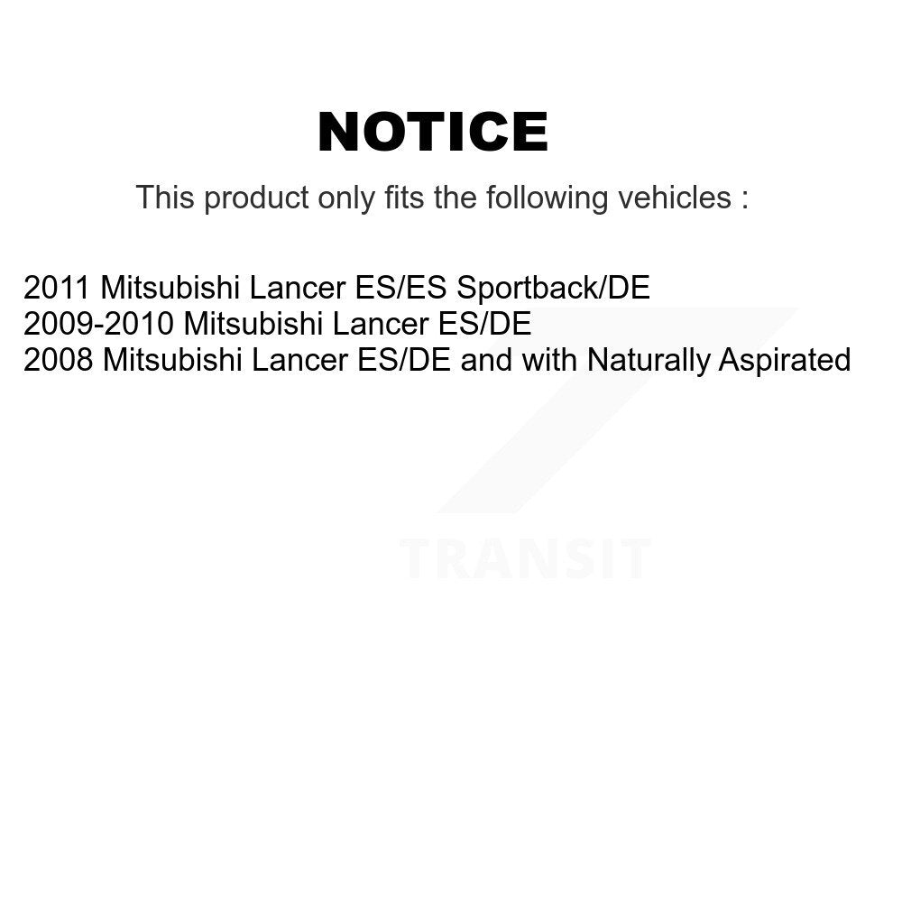 Suspension Strut And Mount Rear Kit For Mitsubishi Lancer