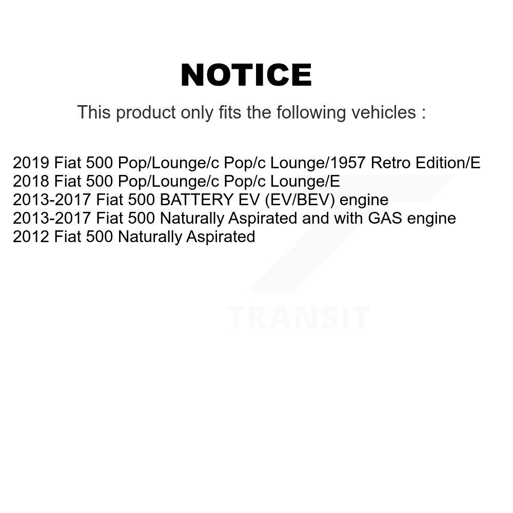 Semi-Metallic Brake Pads Front Rear Kit For Fiat 500