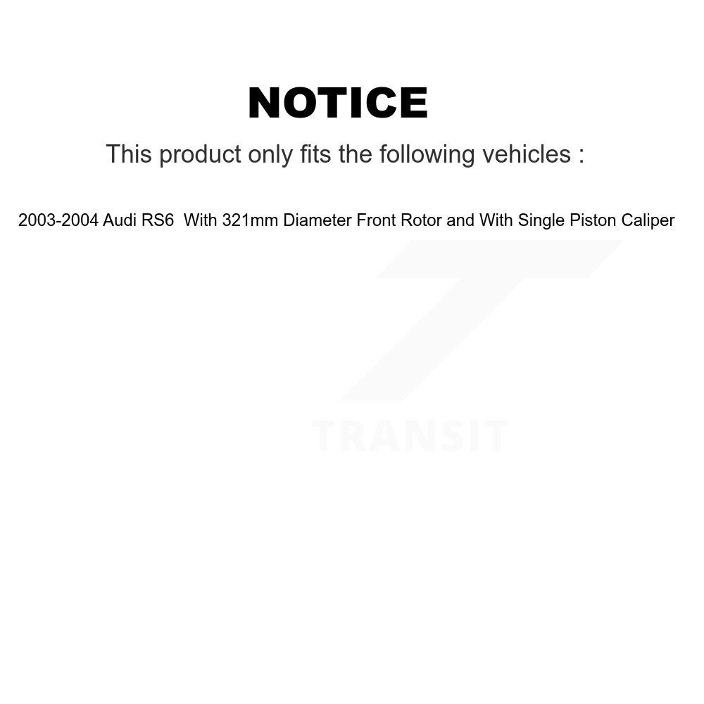 Semi-Metallic Brake Pads Front Rear Kit For Audi RS6