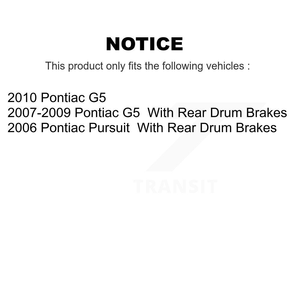 Semi-Metallic Brake Pads Front Rear Kit For Pontiac G5 Pursuit