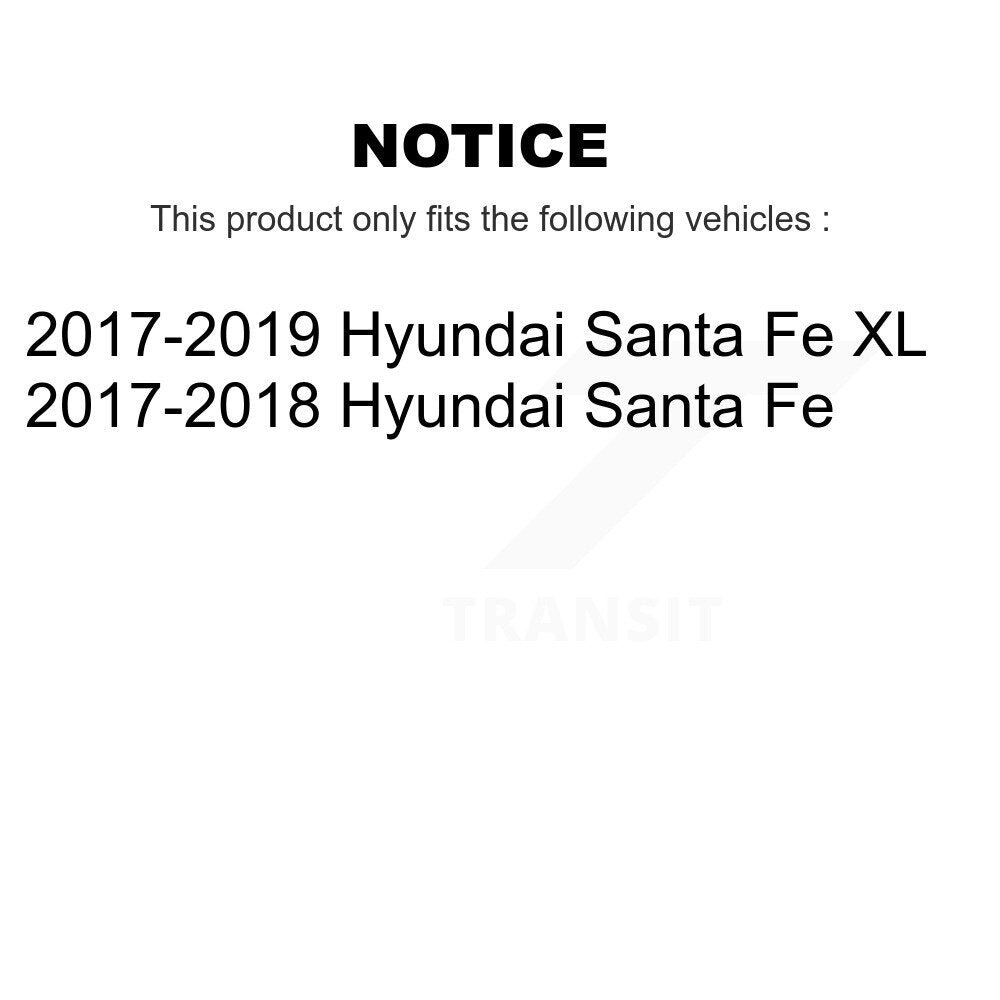 Semi-Metallic Brake Pads Front Rear Kit For Hyundai Santa Fe XL