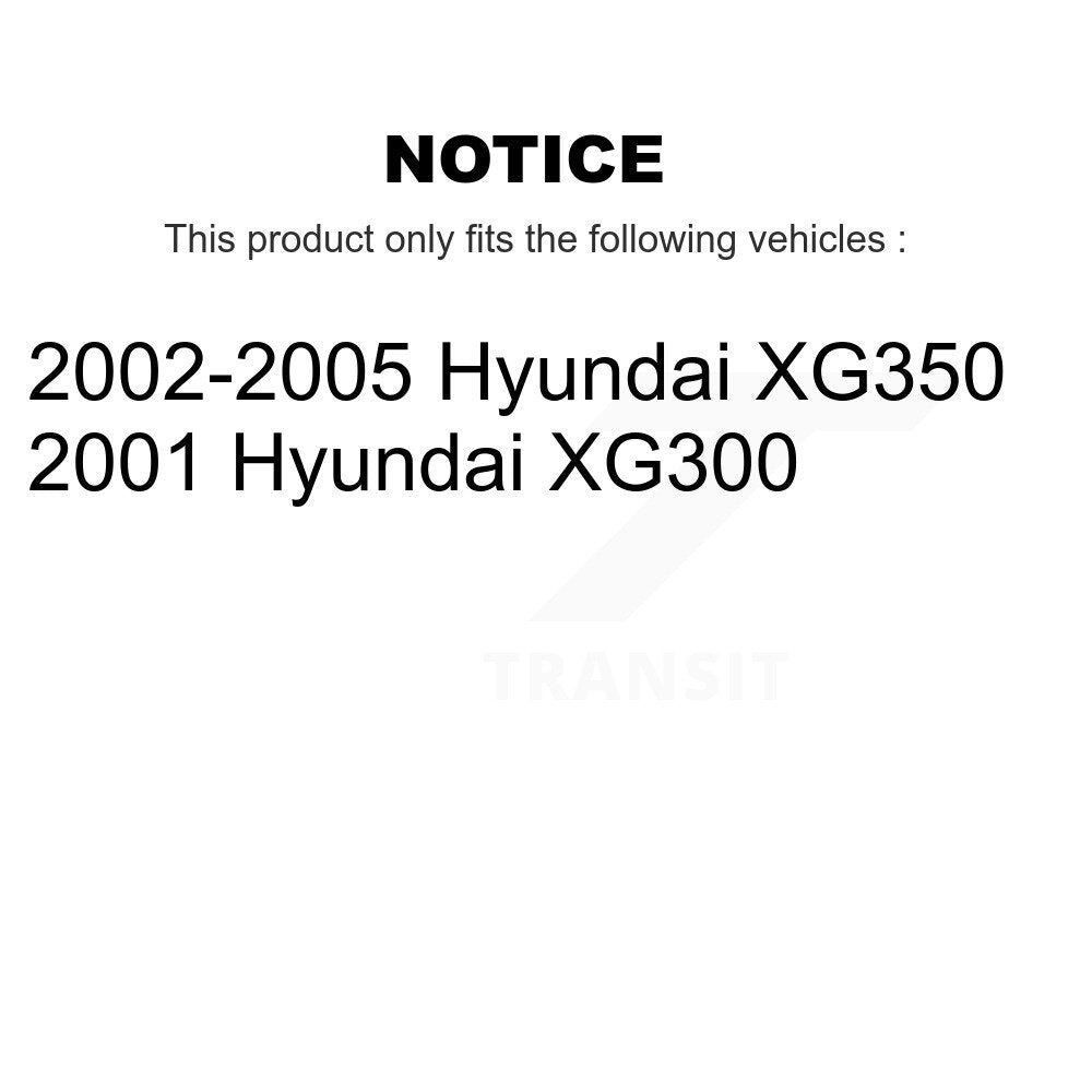 Semi-Metallic Brake Pads And Parking Shoe Front Rear Kit For Hyundai XG350 XG300