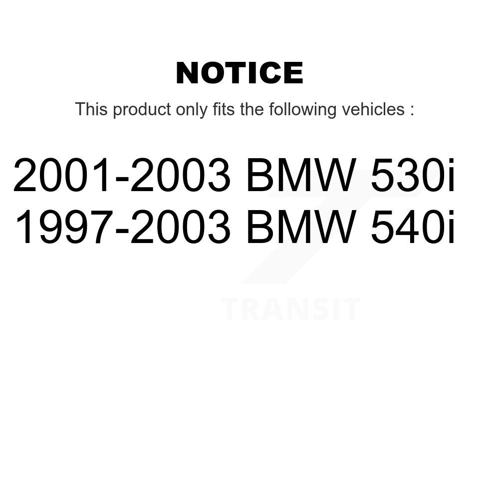 Semi-Metallic Brake Pads And Parking Shoes Front Rear Kit For BMW 540i 530i