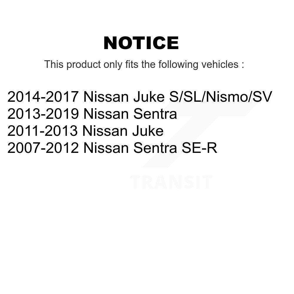 Semi-Metallic Brake Pads And Parking Shoes Front Rear Kit For Nissan Sentra Juke