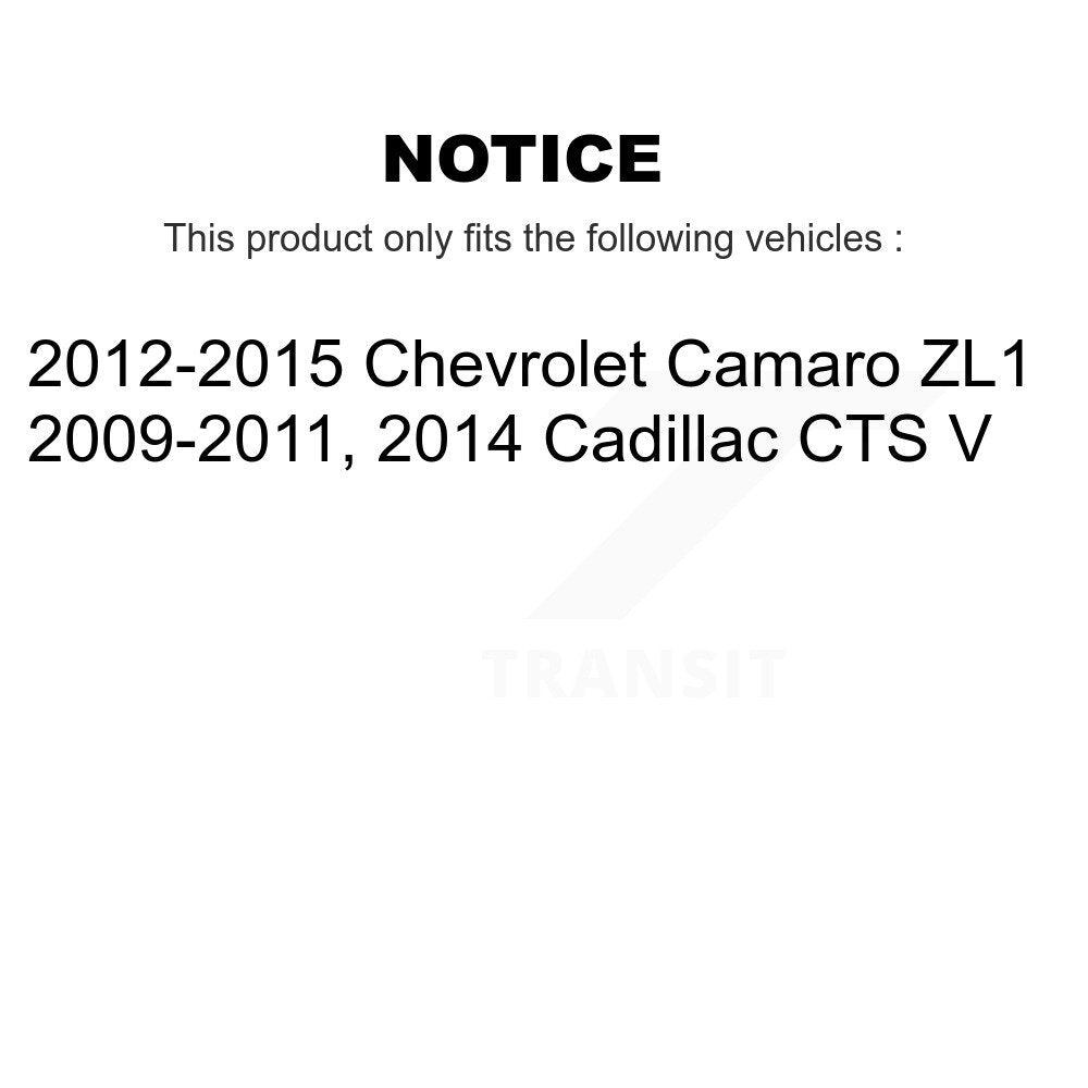 Semi-Metallic Brake Pads & Parking Shoes Front Rear Kit For Chevrolet Camaro CTS