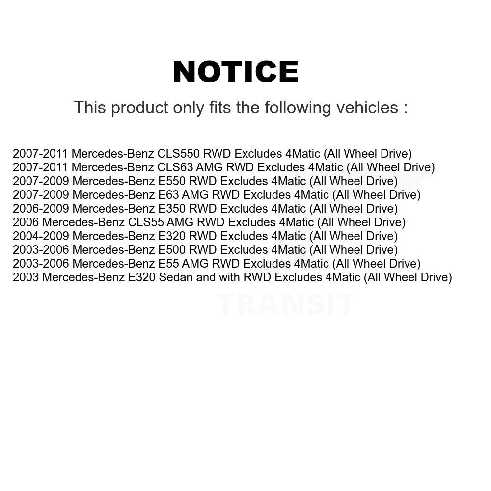 Shock Assembly & TOR Link Front Kit For Mercedes-Benz E320 E350 E500 CLS550 E550