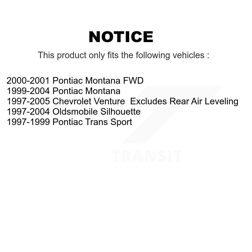 Arms Complete Shock Tie Rods Link Sway Bar Front Kit (10Pc) For Pontiac Montana