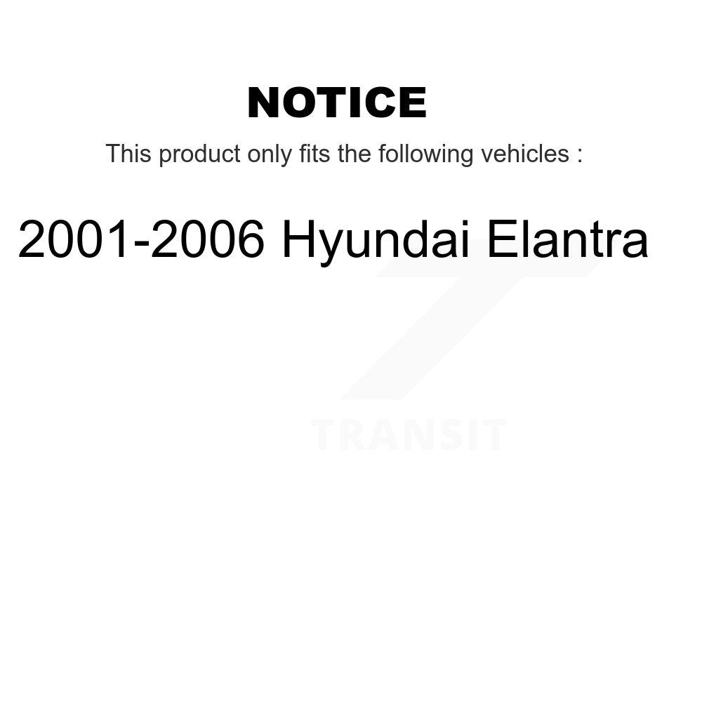 Arms Complete Shock Tie Rods Link Sway Bar Front Kit (10Pc) For Hyundai Elantra