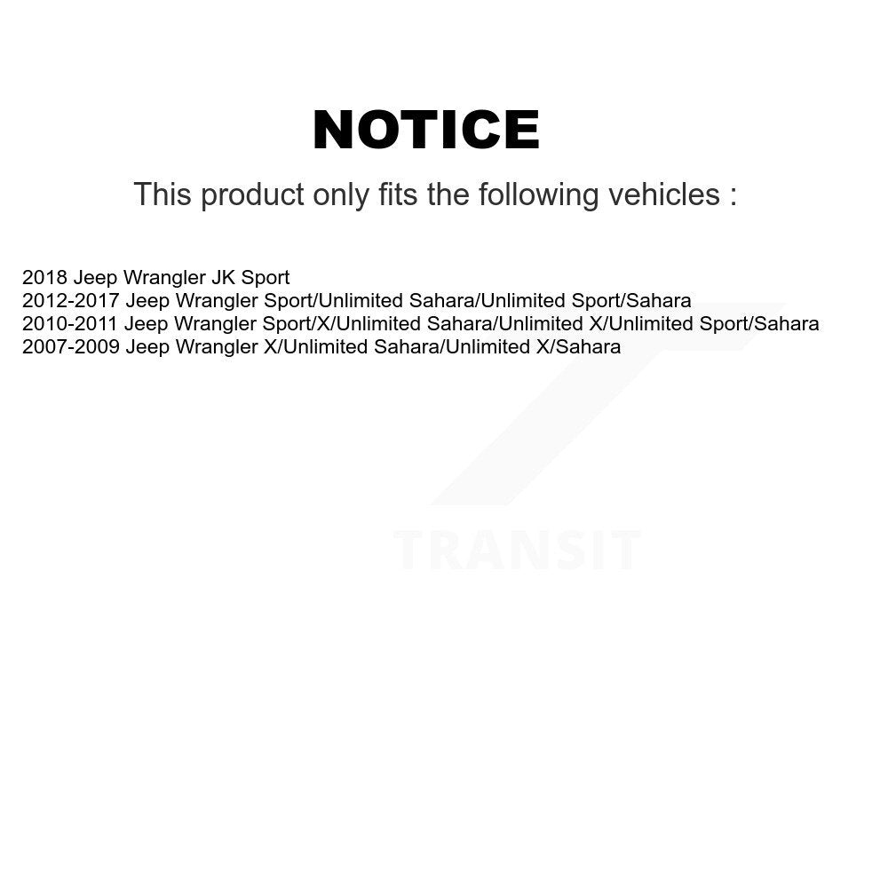 Suspension Shock Absorber And TOR Link Front Kit For Jeep Wrangler JK
