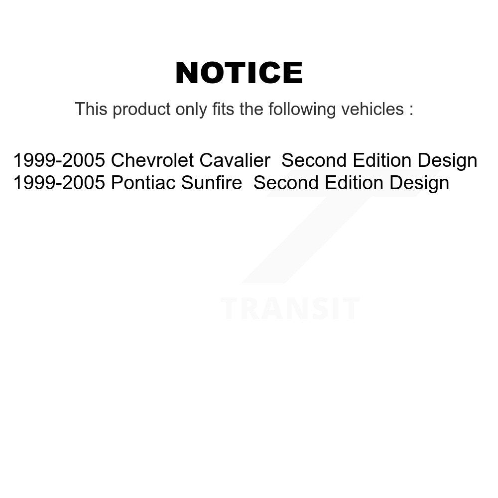 Shock Assembly And TOR Link Front Kit For Chevrolet Cavalier Pontiac Sunfire