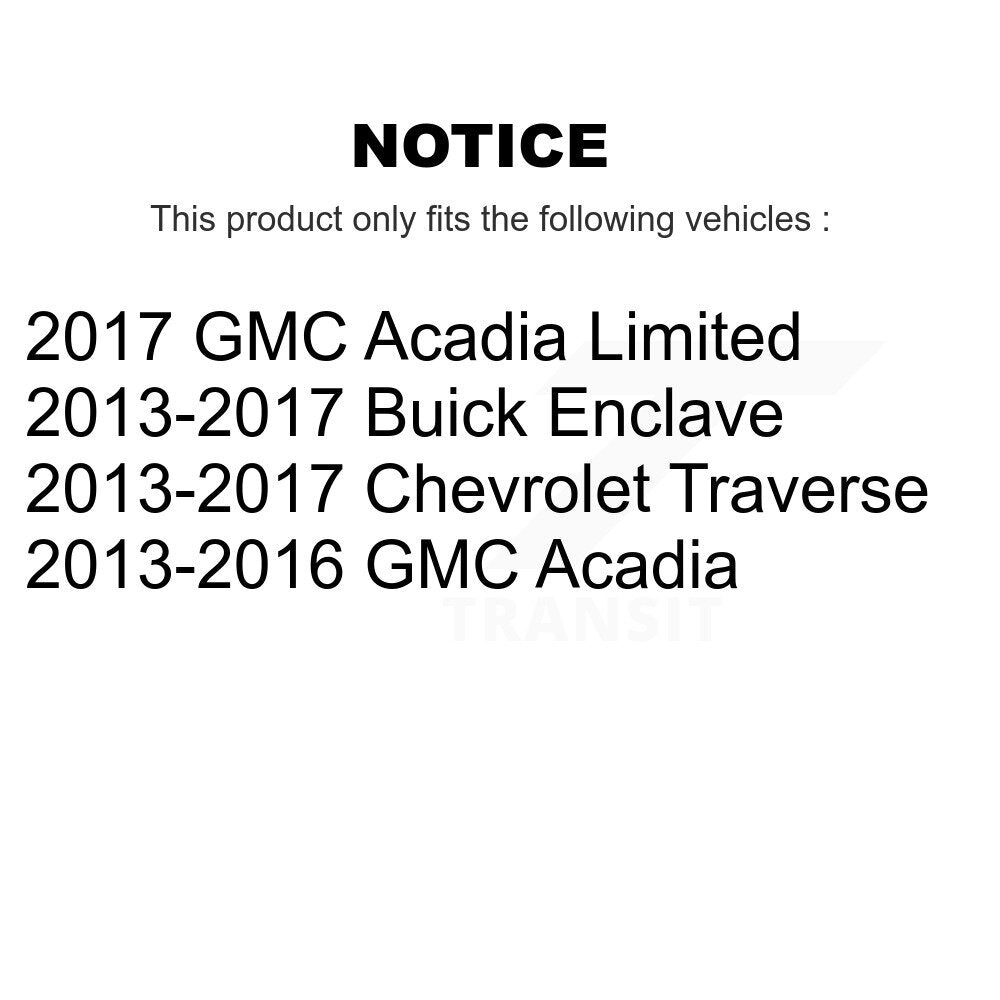 Shock Assembly And TOR Link Front Kit For Chevrolet Traverse Buick Enclave GMC