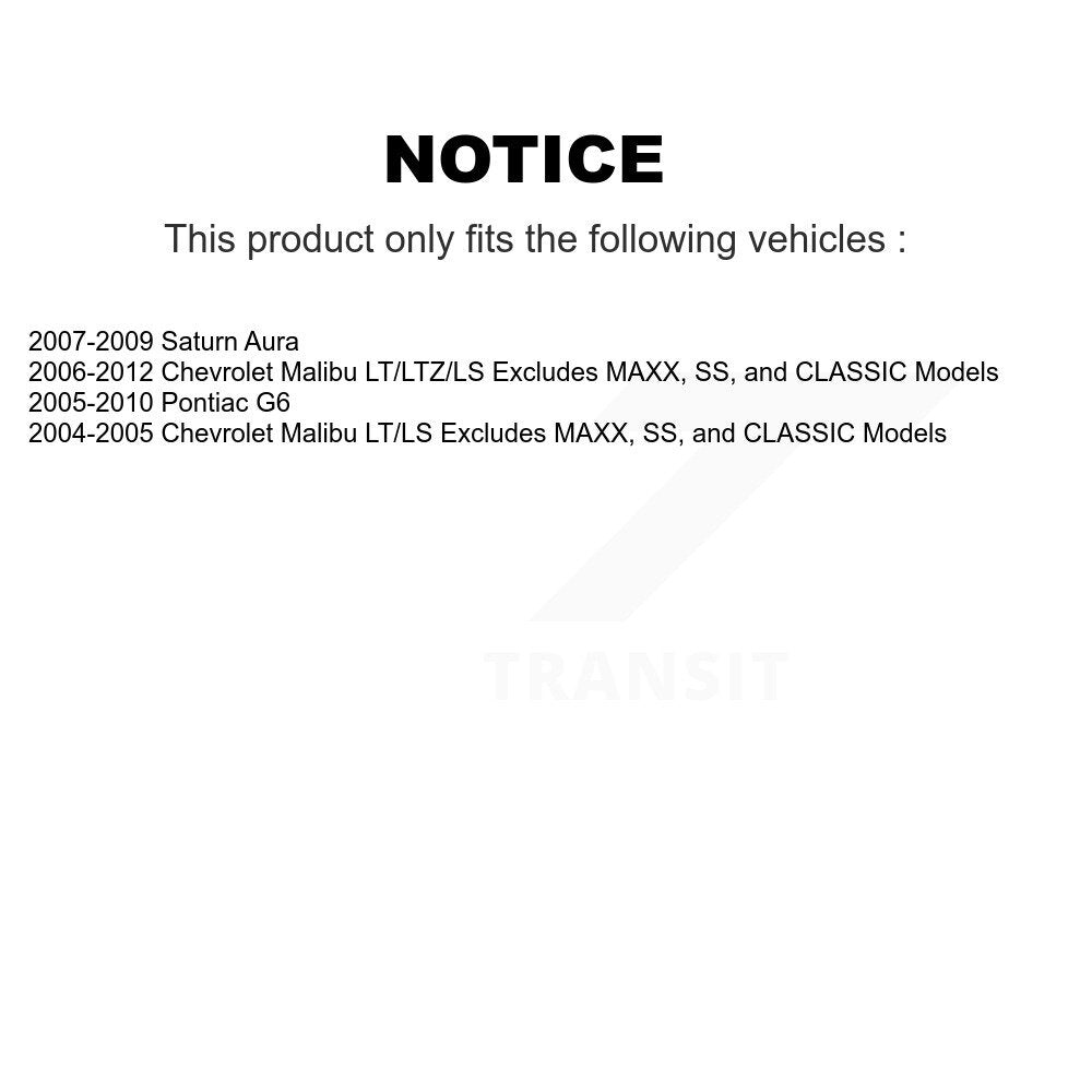 Shock Assembly And TQ Link Front Left Kit For Chevrolet Malibu Pontiac G6 Saturn