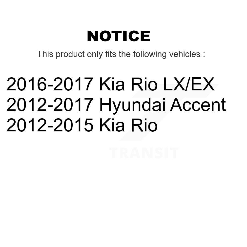Strut And TQ Link Kit Front For Hyundai Accent Kia Rio