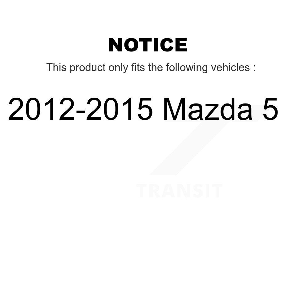 Strut And TOR Link Kit Front For 2012-2015 Mazda 5