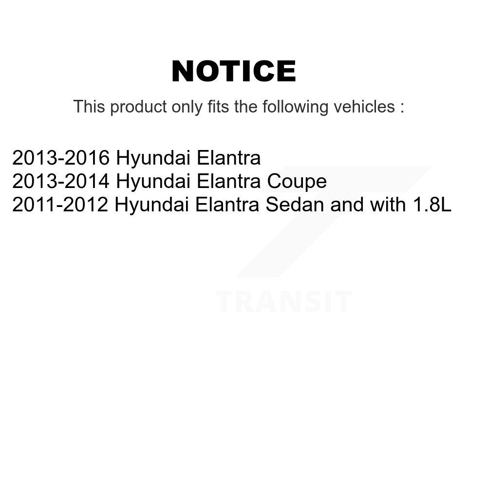 Strut And TOR Link Kit Front For Hyundai Elantra Coupe