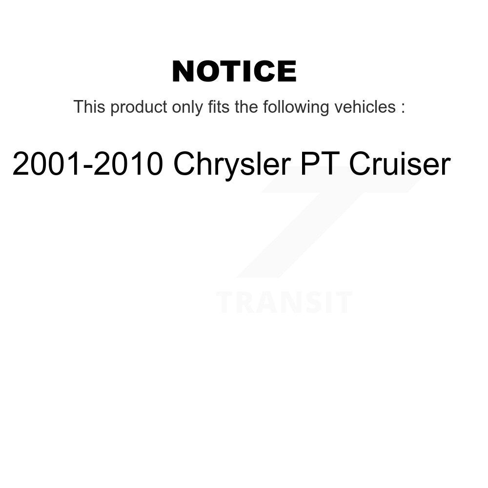 Strut And TOR Link Kit Front For 2001-2010 Chrysler PT Cruiser
