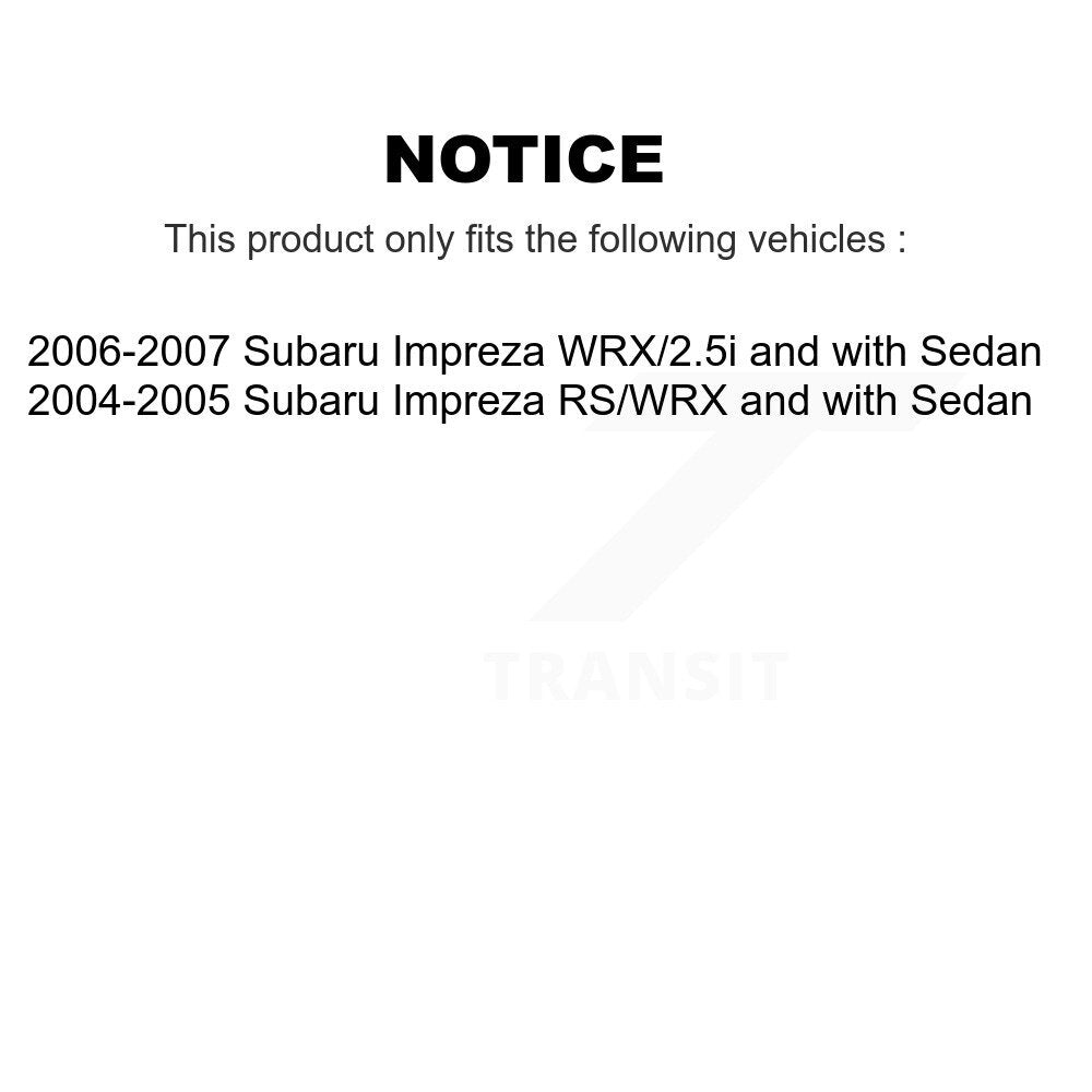 Strut And TOR Link Kit Rear Left For Subaru Impreza