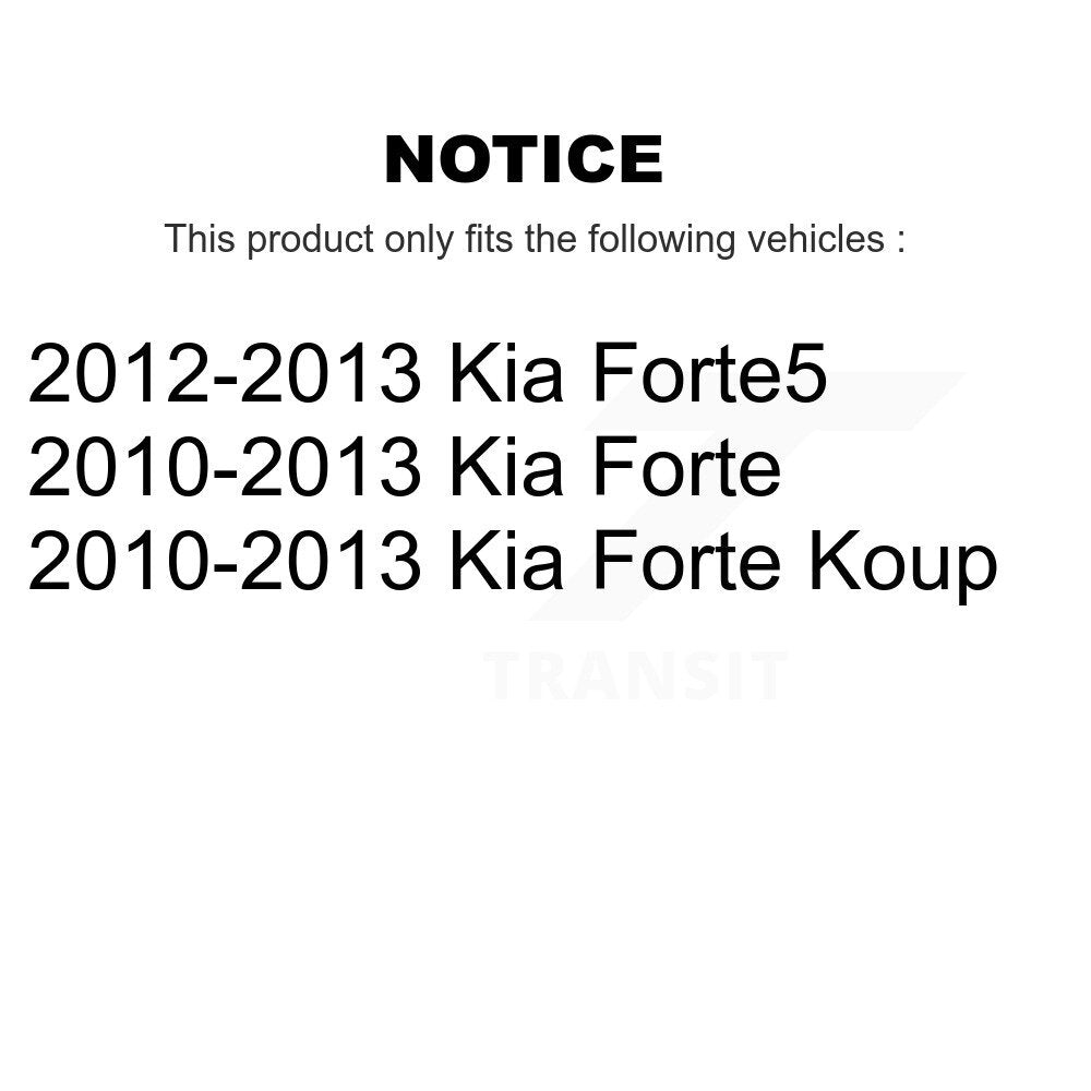 Strut And TOR Link Kit Mount Front Right For Kia Forte Koup Forte5